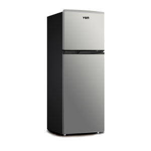 VON VART-19DHS Double Door Fridge, Top Mount Freezer- 136L