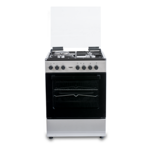 VON VCF653131NSY Freestanding Cooker – 3 Gas + 1 Electric Burners, Enamel Pan Support